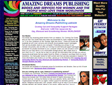 Tablet Screenshot of amazingdreamspublishing.com